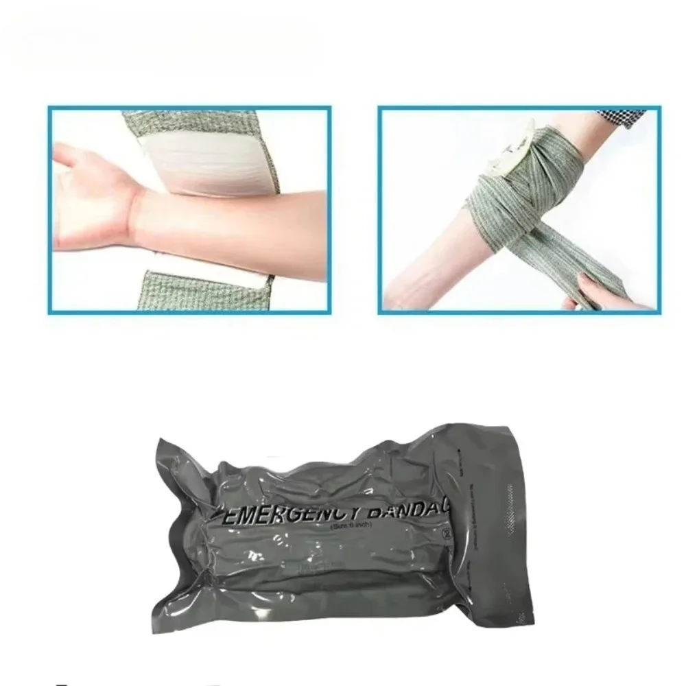 

Israeli Emergency Bandage, Vacuum Sealed Medical Compression Bandage For Outdoor Camping Hiking Wound First Aid
