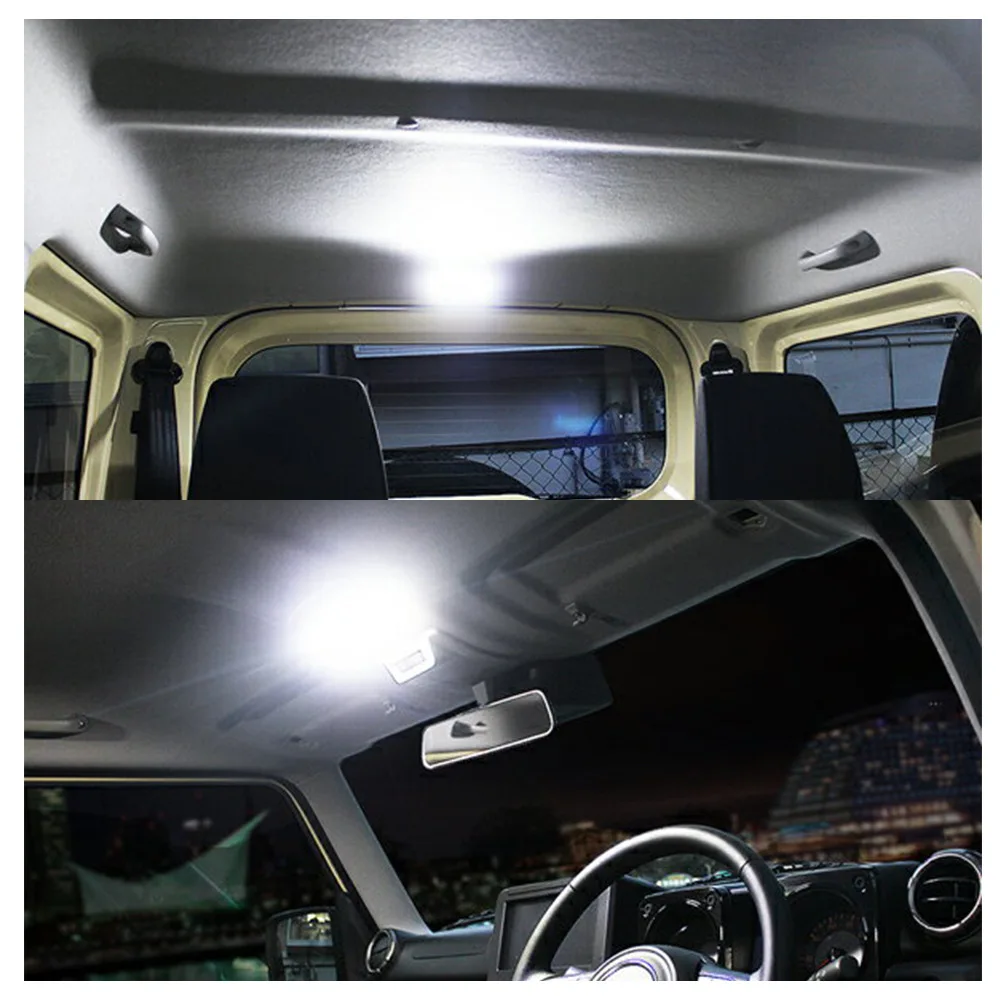 For Jimny JB23 JB33 JB43 JB53 1998-2018 Interior Lamps Dome Map Roof Lights LED Reading Lamp Canbus Bulbs