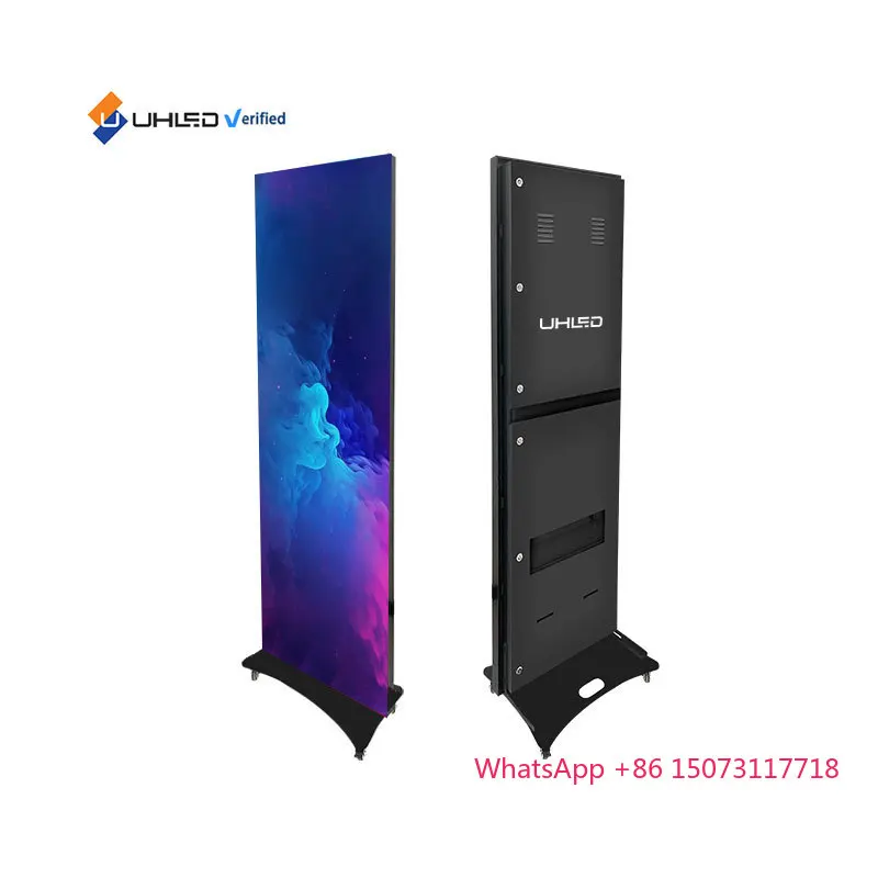 Draagbare Outdoor Led Poster WIFI USB Controle Staande Led Poster Display P2.5mm Draagbare Led Poster Scherm