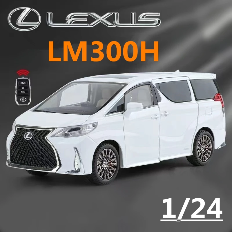 1:24 Key version LEXUS LM300 MPV Alloy Car Model Diecasts Metal Toy Vehicles Car Model Simulation Sound and Light Childrens Gift