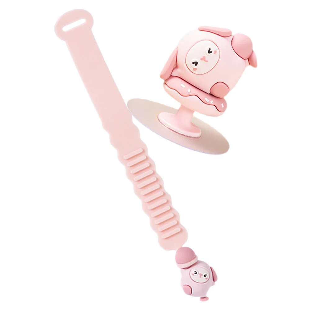 

2Pcs Silicone Toilet Seat Lifter Bathroom Accessories Creative Travel H for Hotel Easy Clean Durable Long Use Cartoon Bunny