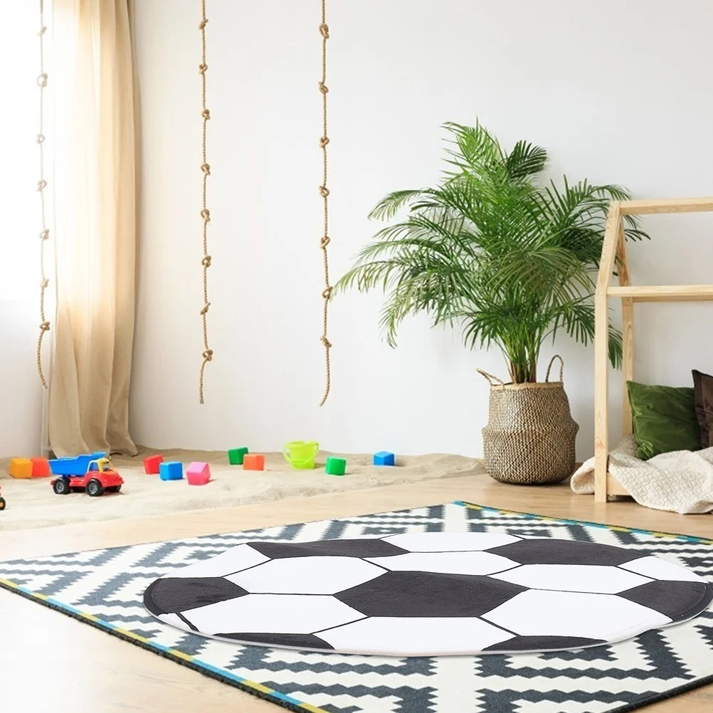 

Exquisite Rug Football Pattern Area Rugs for Living Room Bedroom Non Slip Floor Mat Rugs Football Pattern Rug Computer Desk Mat