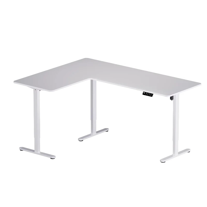 

High Quality Modern L-Shaped Electric Height Adjustable Single Motor Sit Desk