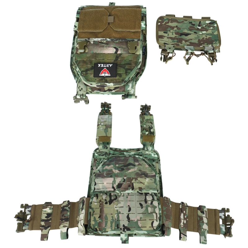 Легкий быстросъемный тактический жилет Artex 1000D с нейлоновым лазером Molle, черный