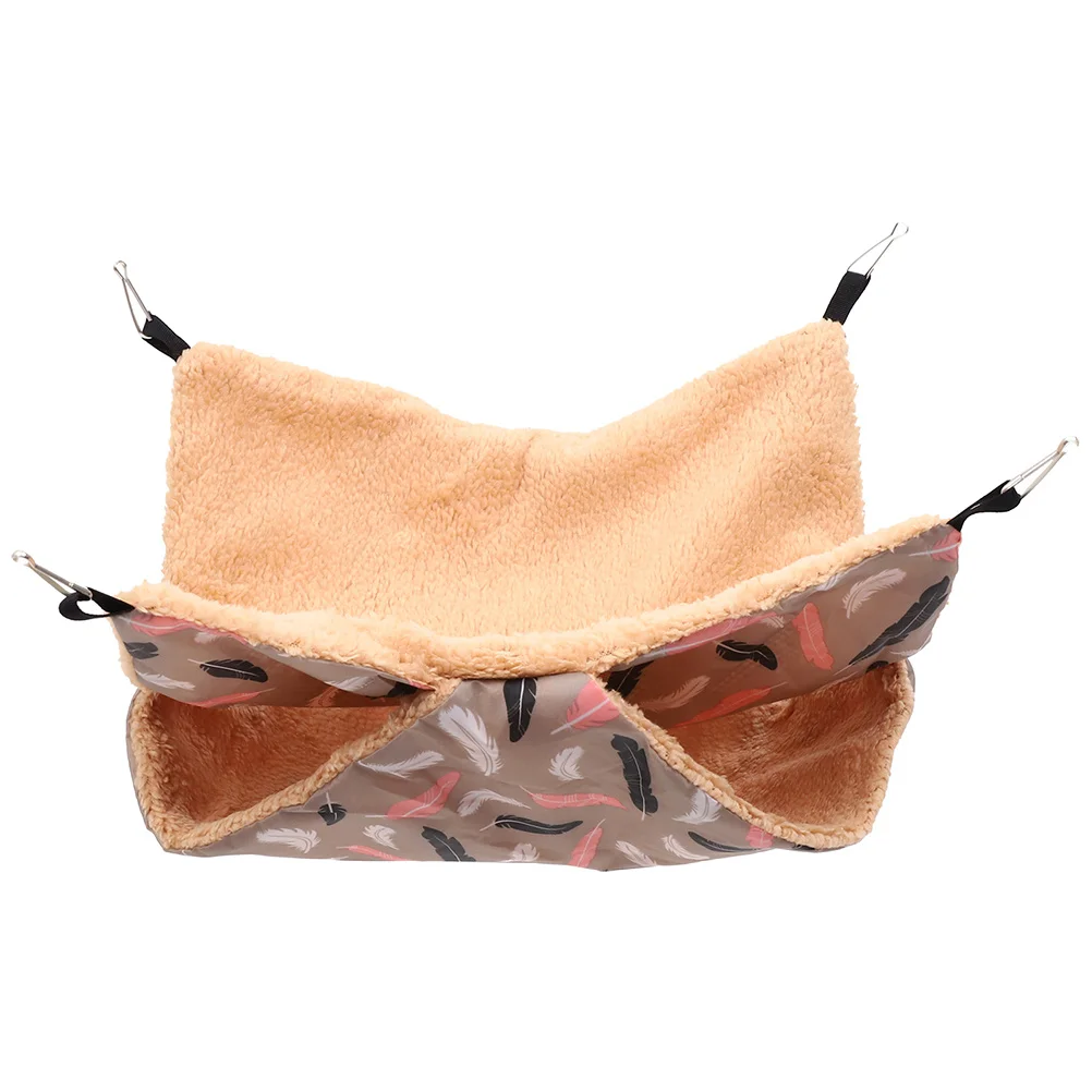 

Chinchilla Hammock Cotton Hideout for Small Pets Comfortable Breathable Wear-Resistant Hanging Bed Warm Winter Nest Cage