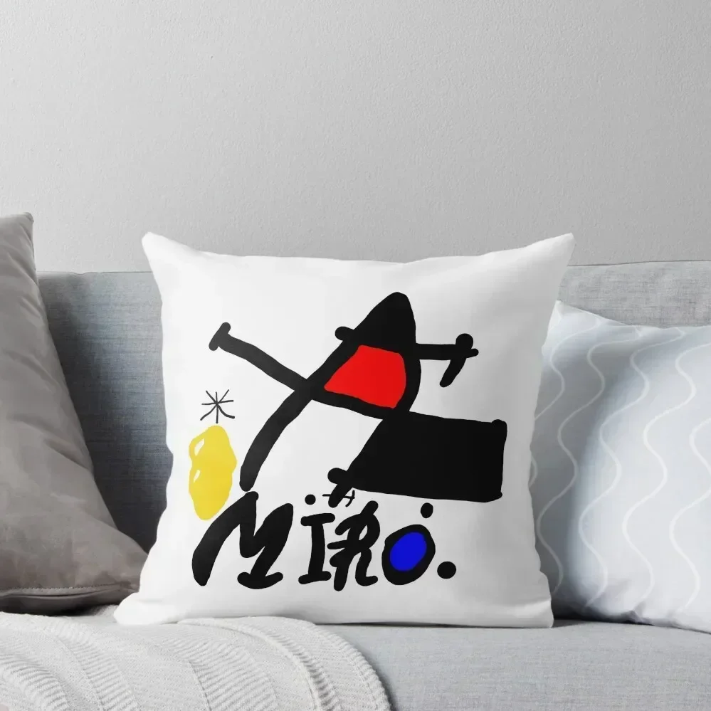 

Joan Miro Abstract Painting Digital Recreation Throw Pillow Pillow Covers Decorative Cushion Child pillow