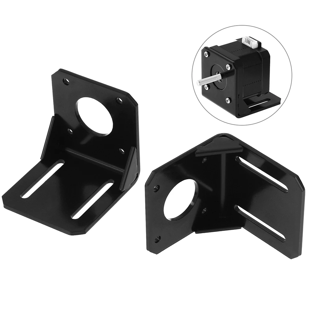 Metal L Type Bracket NEMA 17 Stepper Motor Mount Holder Steel Support Stand for 42 Stepping Motor 3D Printer Accessories