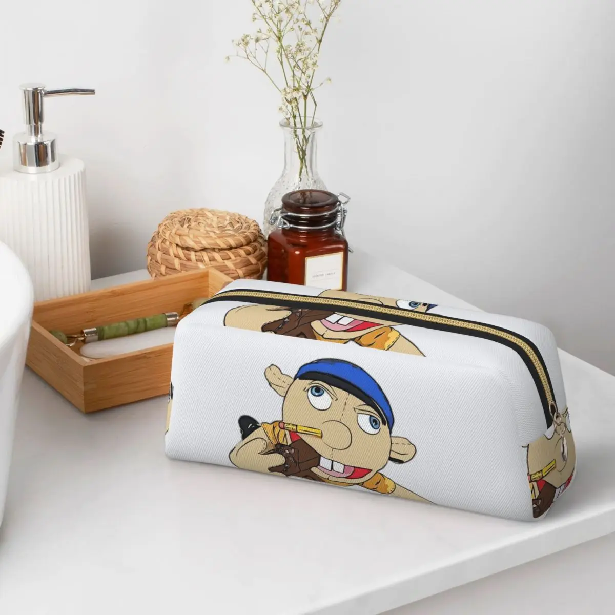 Jeffy, el títere, ¡muy vendido! Estuches para Lápices para Regalos Estudiantiles, Caja para Bolígrafos, Bolsa para Lápices Grande, Estuche para Lápices, Suministros de Papelería