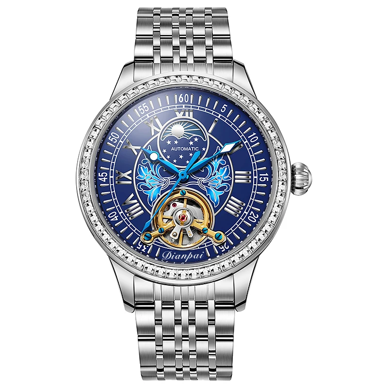 Swiss Quality Men\'s Automatic Mechanical Watch Fashion Trend Wrist Watch Luminous Waterproof Men\'s Gift Watch