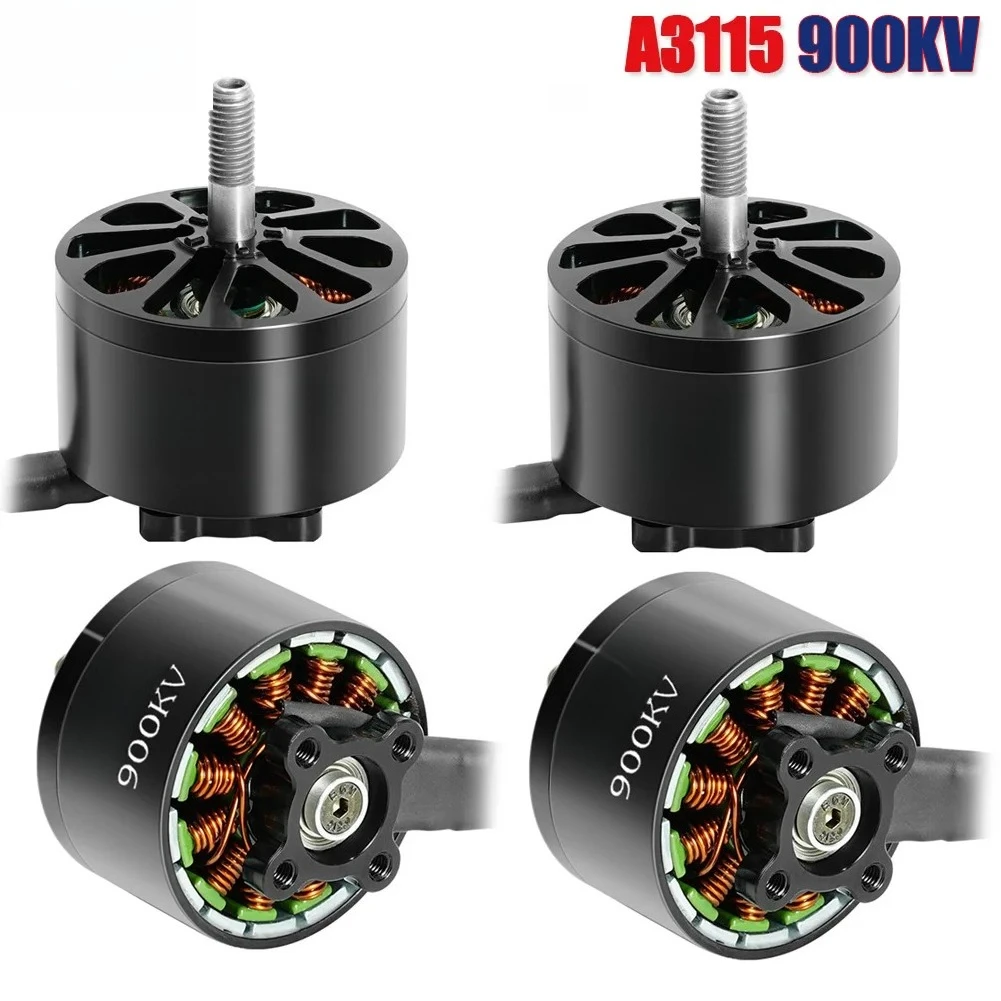 4pcs A3115 3115 900KV Brushless Motor 5mm Shaft For 9inch 10inch Long Range Drone Parts Accessories
