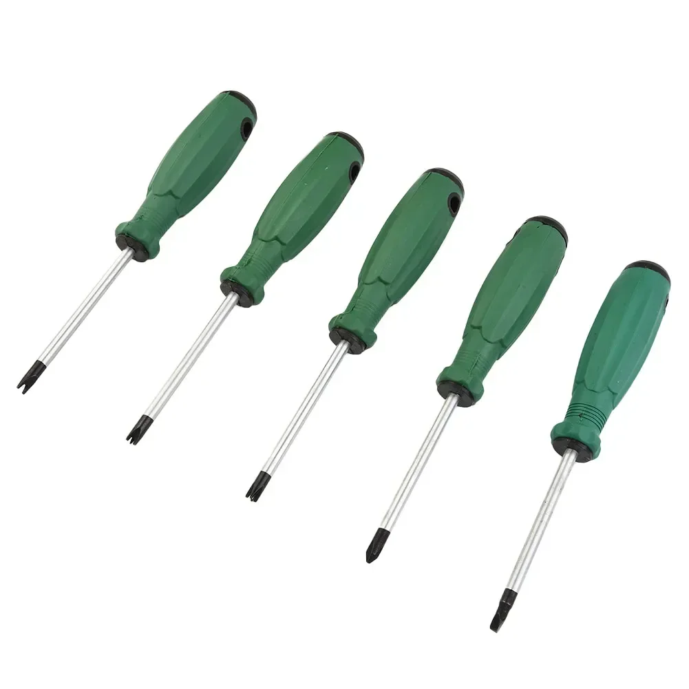 Newest Tools Screwdrivers Special Triangle Screwdrivers Set Special-shaped 16.8x7.5x0.5cm U/Y Vanadium Steel 5pcs