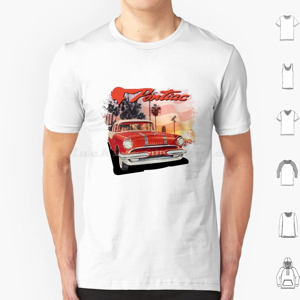 1955 Classic Vintage Car T Shirt Big Size 100% Cotton Firebird Gto Ventura Vintage Trans