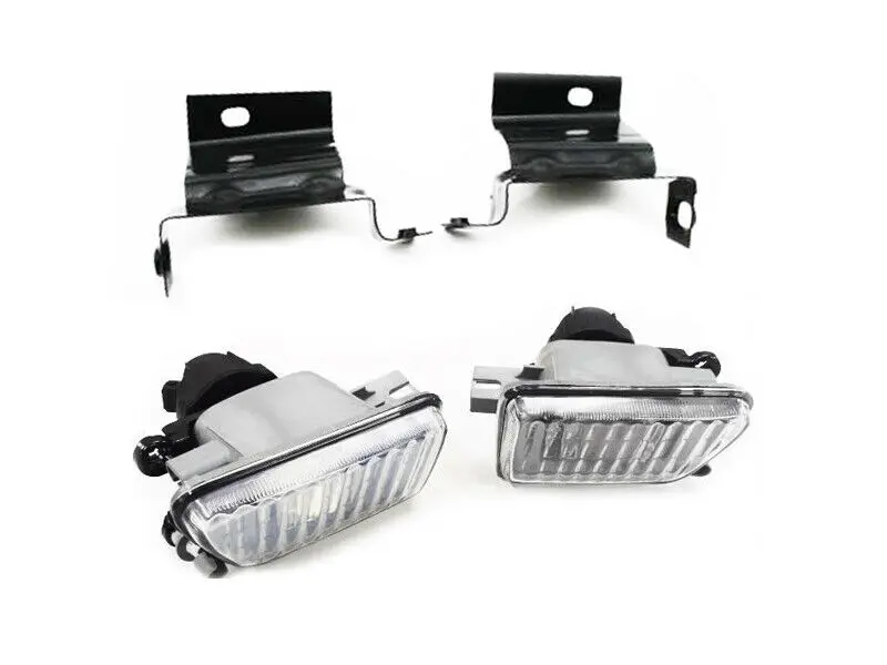 Front Fog Light Clear Glass Lens With Bracket For VW Golf Jetta MK2 Big Bumper Best Value Parts