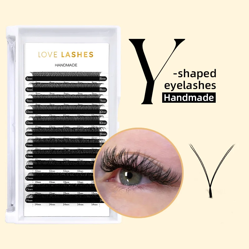 

YY Lash Extensions 8-15mm Natural Soft YY Premade Volume Eyelashes Classic Individual Eyelash Bundle CIlios