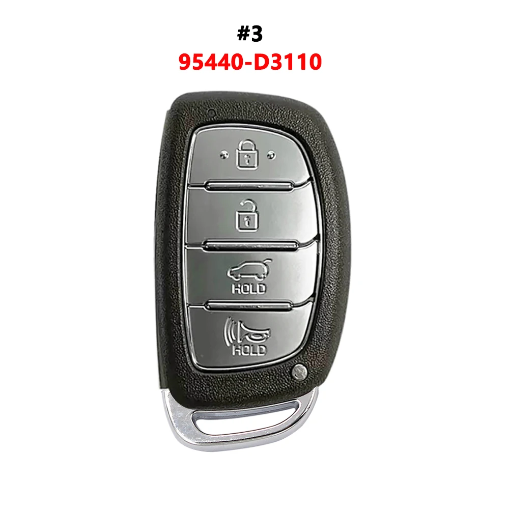 XNRKEY Aftermarket Smart Remote Key for Hyundai Tucson Smart Key 95440-D7010 95440-D3510 95440-D3000 D7000 D3500 Without logo