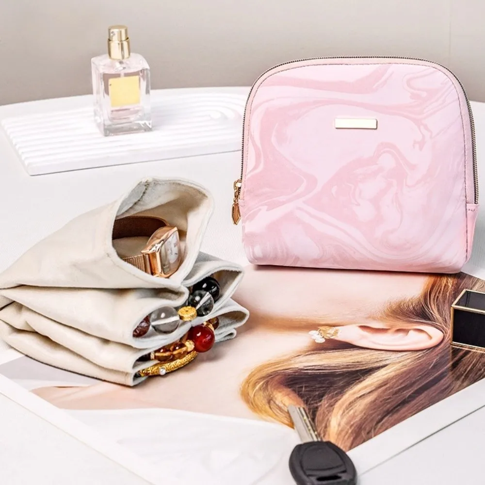 

Элегантная многослойная сумка для хранения украшений, многофункциональная сумка для хранения колец, кулонов, часов, органайзер на молнии для браслетов и браслетов-цепочек, для повседневного использования