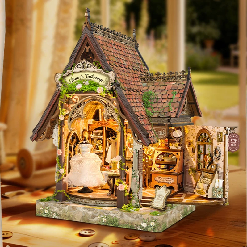 diy-dream-dress-studio-book-nook-wooden-miniature-model-kits-bookend-3d-puzzle-with-light-bookshelf-for-friends-birthday-gifts
