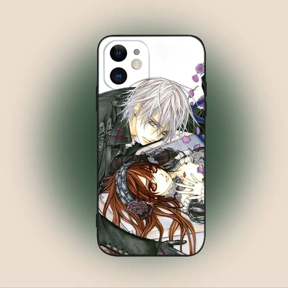 Чехол для телефона Vampire Knight Anime для iPhone 16,15,14,13,12,11, Plus, Pro Max, XS, X, XR, SE, Mini, 8,7, мягкий силиконовый черный чехол