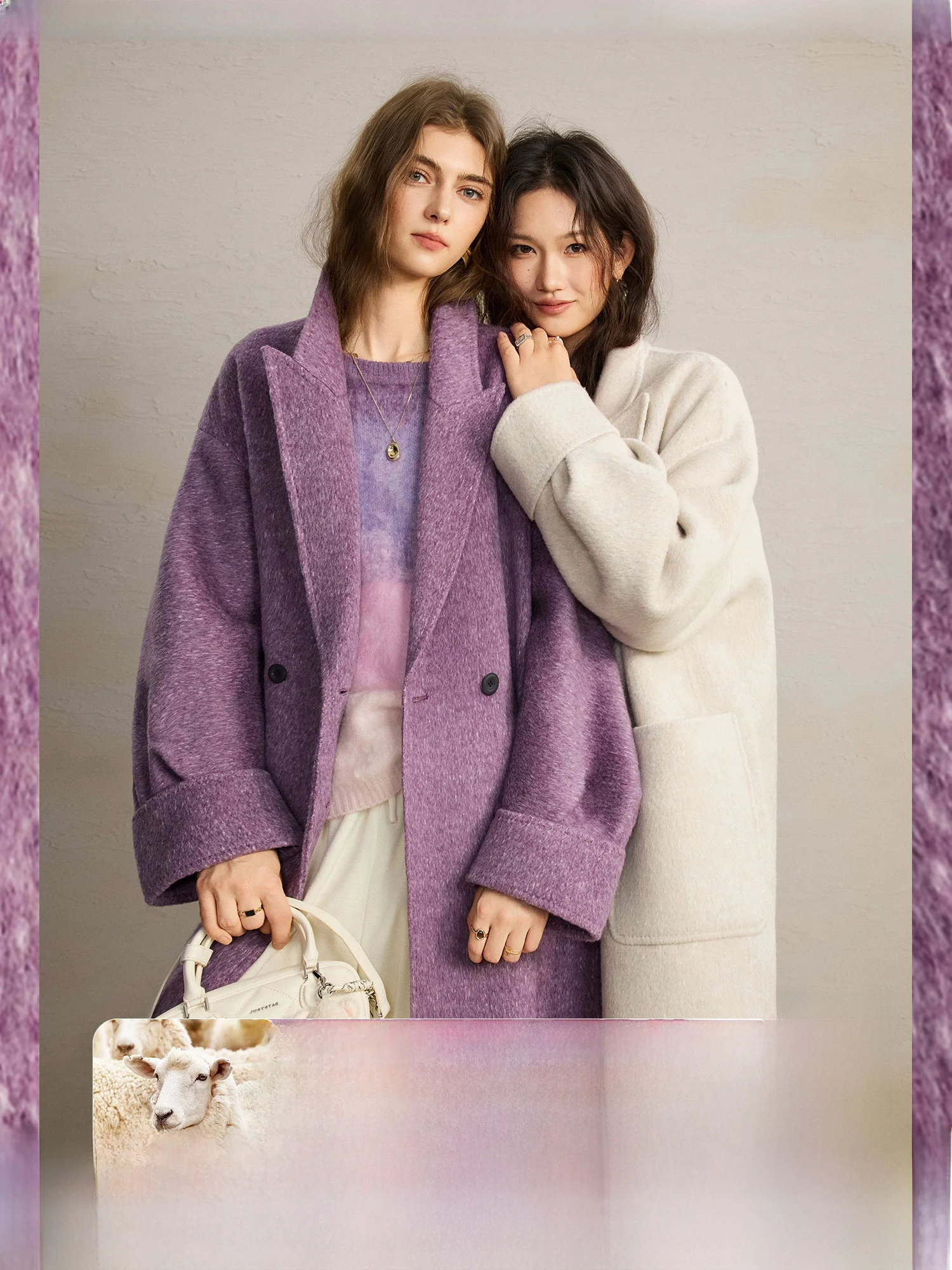 

Treasure Level Fine Fla Camel Wool Tweed Jaet Classic Peak Collar Outerwear Simple Sle Online Exclusive Thi Winter Co...