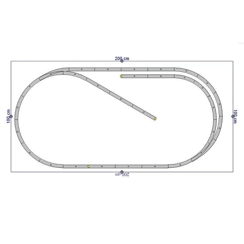 Train Model Track PIKO HO Type 1/87 Track Set, A Variety of Options, The Size Shown In The Figure, The Best Choice for Beginners