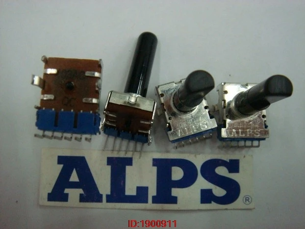 1pcs/lot ALPS 142 vertical double potentiometer 6 feet 10K {103AC midpoint] 103A 103C handle 23MMF