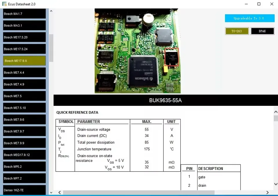 2025 New tools ECU Repair Software Ecus Datasheet 2.0 PCB Schematic with Electronic Components of ECU and Additional Information