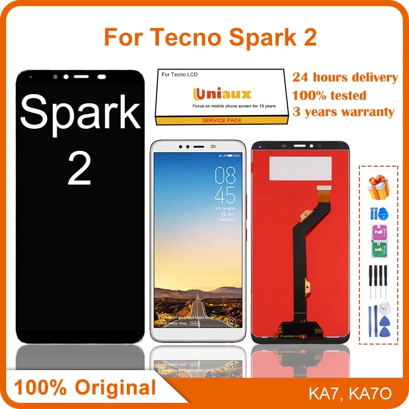 

For Tecno Spark 2 Mobile Phone LCD Screen Display assembly Touch Screen LCD Panel Replacement