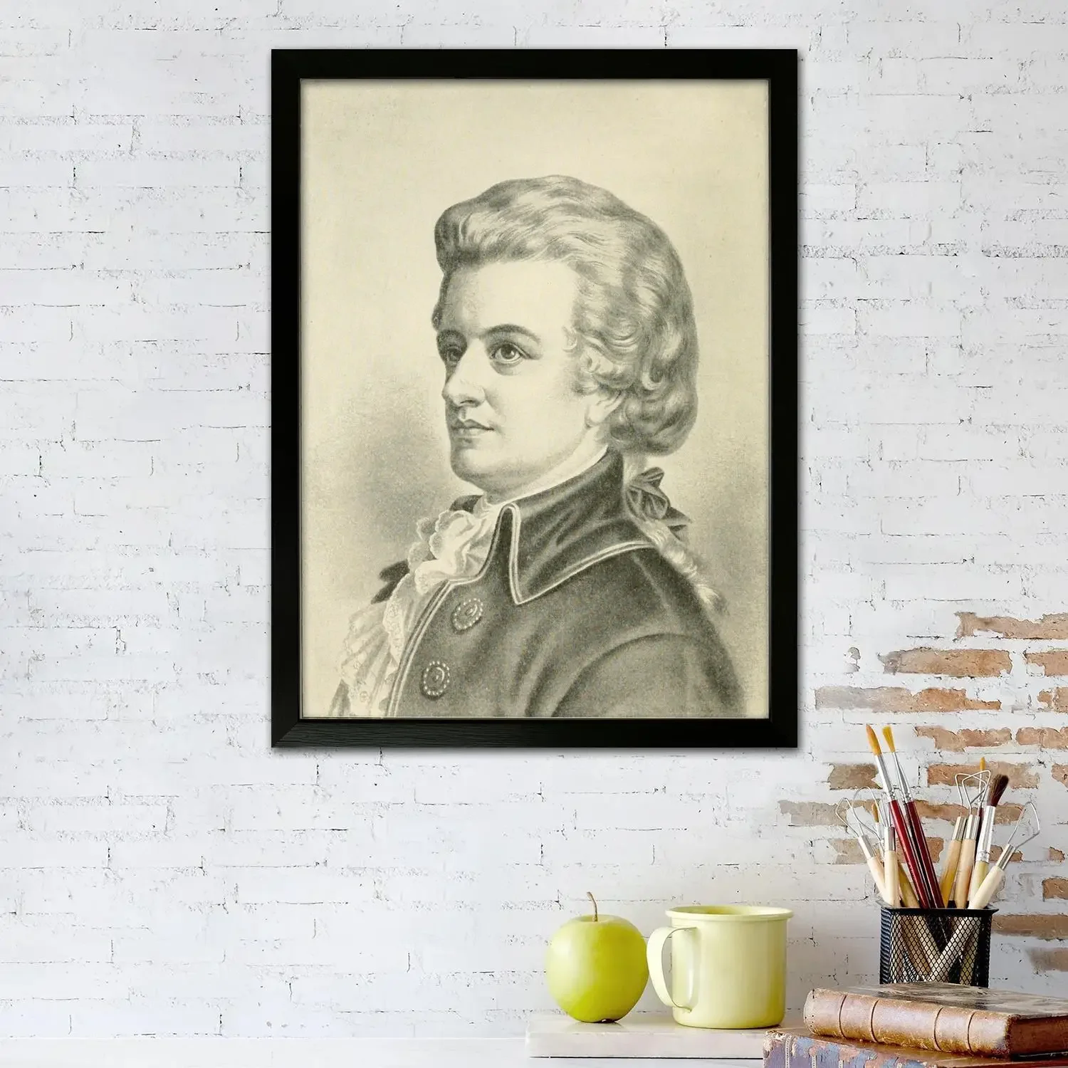 Wolfgang Amadeus Mozart Poster Prints Wall Art Canvas Painting Poster For Modern Family Living Room Home Decor