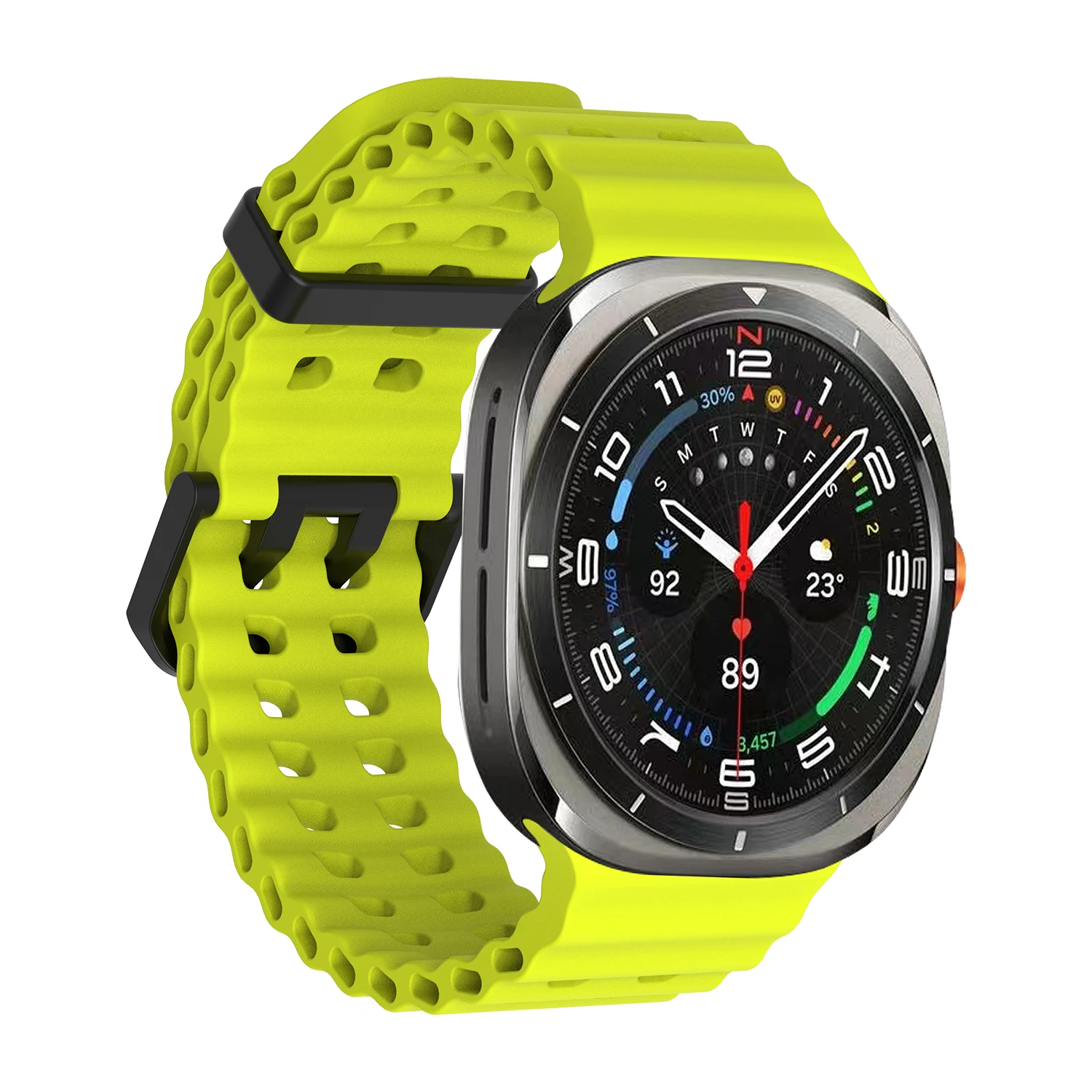 Cinturino oceanico per Samsung Galaxy Watch Ultra 7 47mm bracciale sportivo in Silicone per Galaxy Watch cinturino sostituibile Ultra 47mm