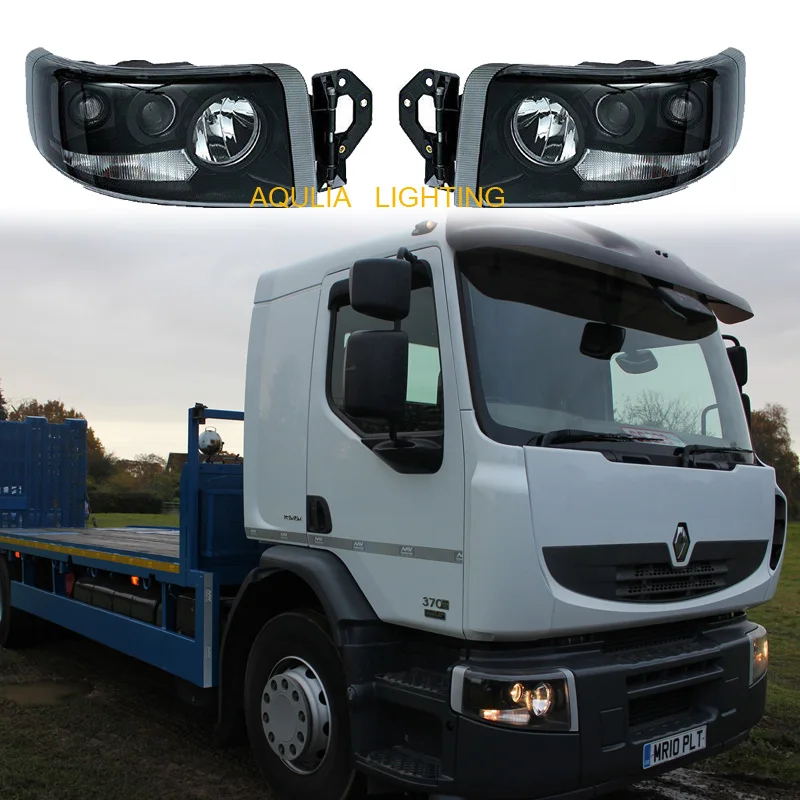 1 PCS 24V Head Lamp Used For RENAULT PREMIUM Truck ADJUST 5 FUNCTION SMOKED HEADLAMP