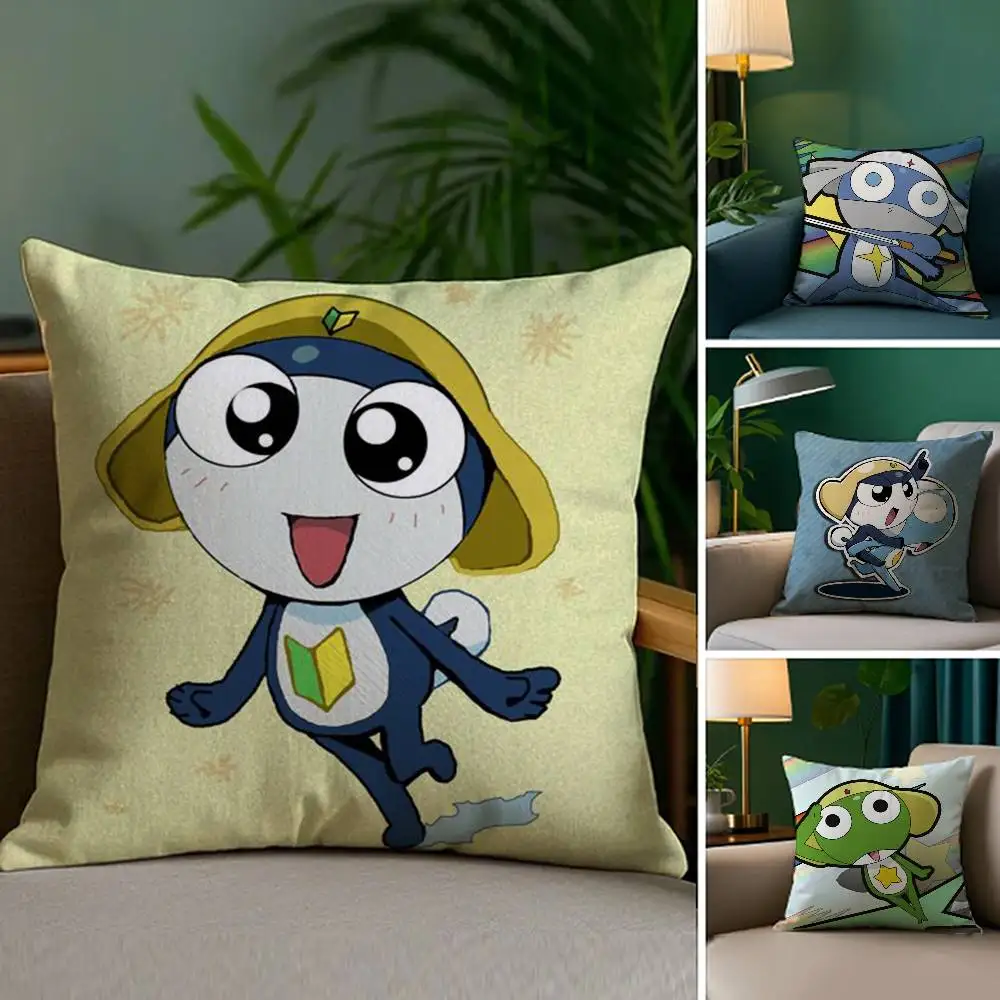 

K-Keroro G-Gunsou лягушка наволочка плюшевая ткань мягкий двухсторонний принт диван наволочка наволочки