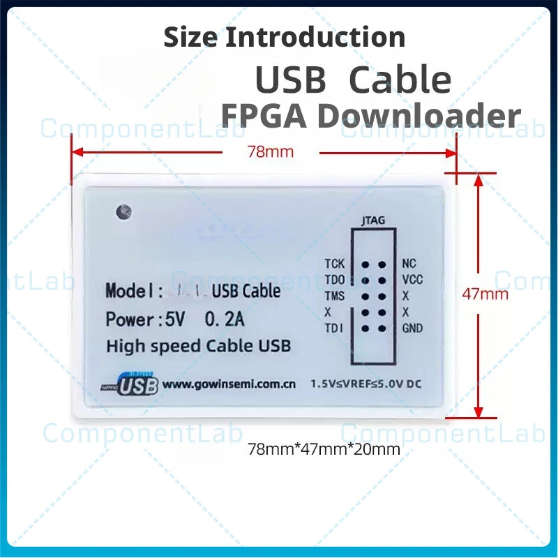 For Gowin USB Cable JTAG Full‑Featured High‑Speed FPGA Download Debugger Programmer FPGA CPLD Development