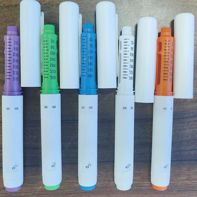 10PCS disposable injection pen portable color peptide pen, insulin injection pen 60U suitable for 3ml cartridge vial