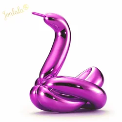 Modern Art Plating JK Balloon Swan Figurine, Shiny Statue, Home Decoration Accessories, Valentine's Gift, High, 13cm