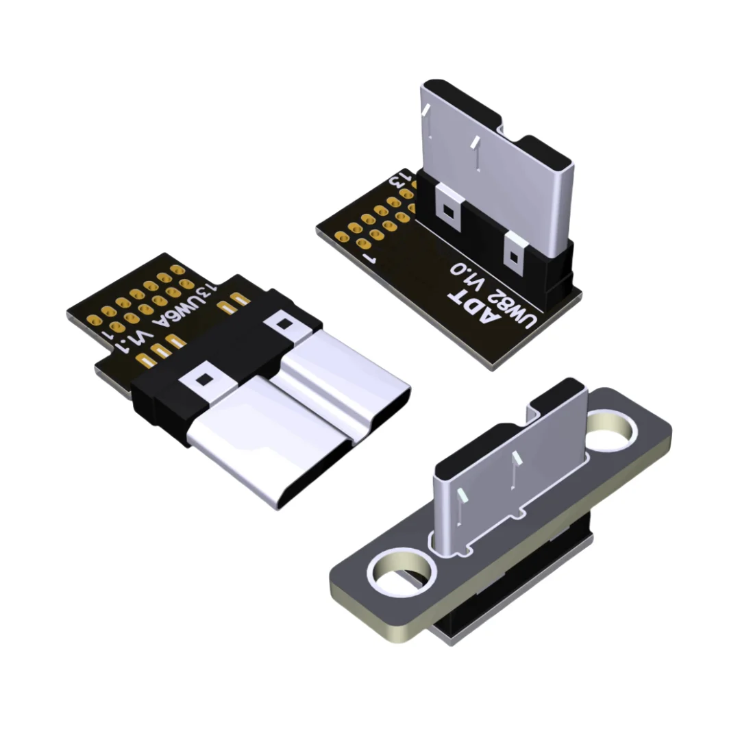 Konektor Adaptor DIY Kepala Tunggal Pria Wanita ADT Micro-b Baru 2025