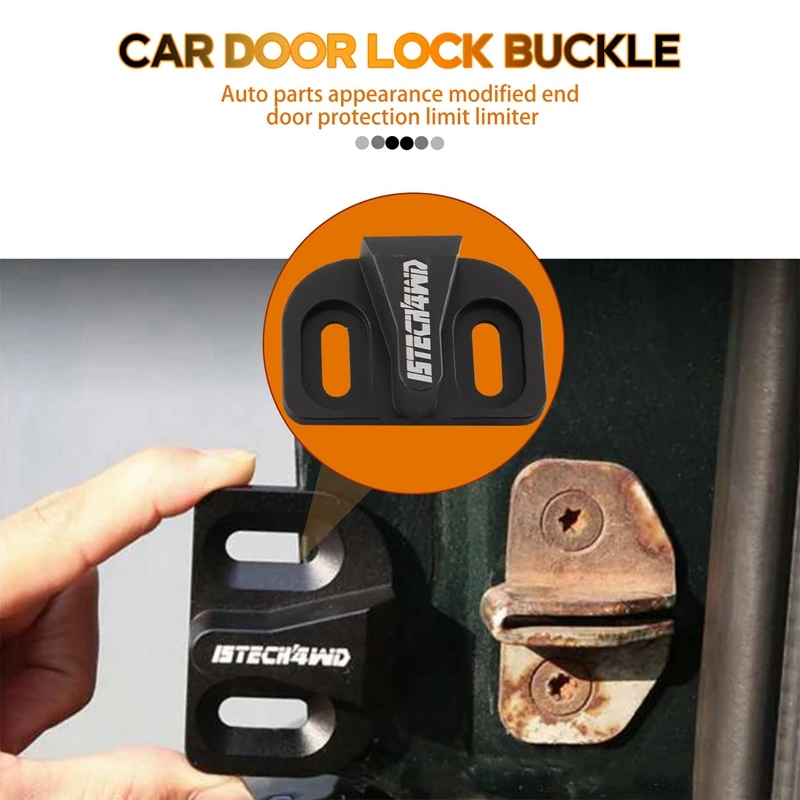 Car Modification Tailgate Protection Limiting Stopper Solve Abnormal Noise Door Lock Buckle For Toyota Prado RAV4 03-21