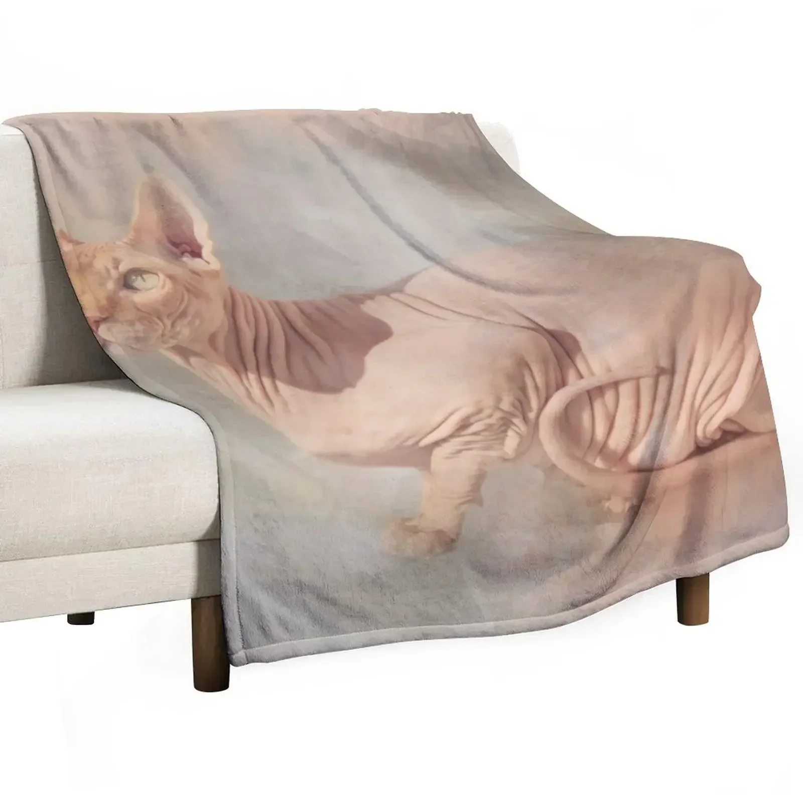 

Sphinx Cat Throw Blanket Plaid Blankets For Sofas Tourist Picnic Blankets