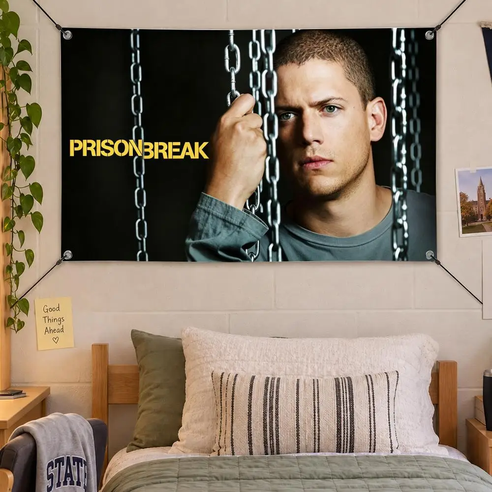 Series Drama Prison Break Flags Decorative Flag Banner Indoor Bedroom Dorm Gaming Room Wall Party Club Decor Fan Gift