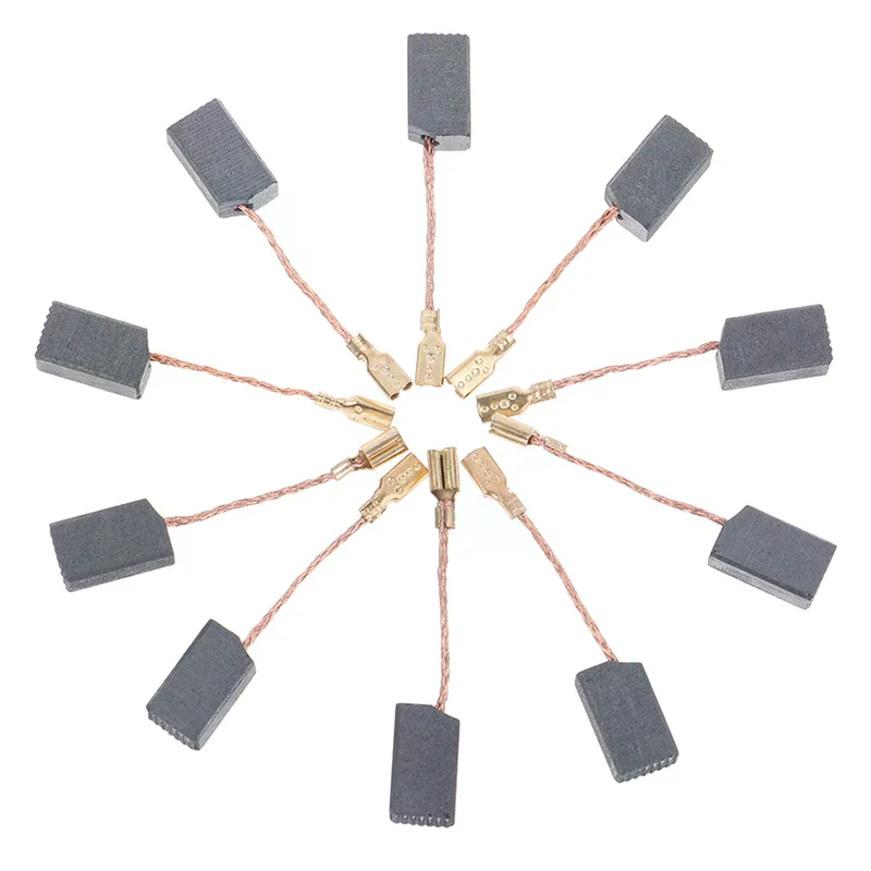 10pcs 100mm 6814mm Copper Motor Carbon Brushes Kit for Angle Grinder High Quality