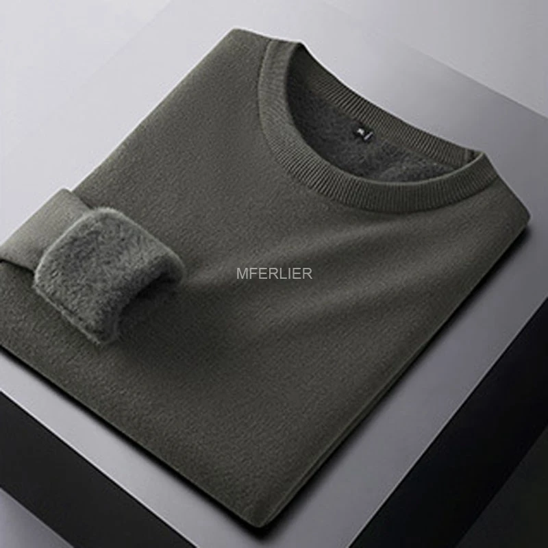 Spring Winter Warm Plus Size Sweater 7XL 6XL 135kg Elastic Fleece Sweater