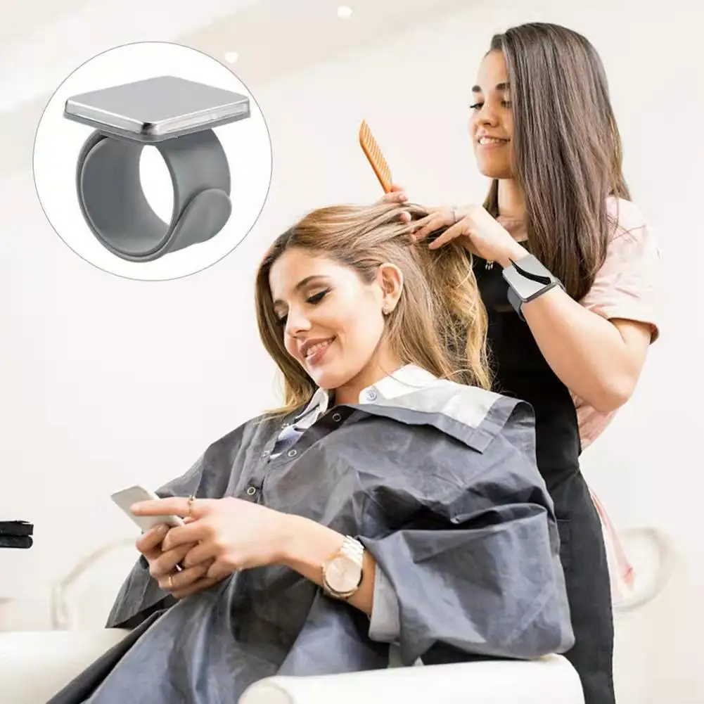 المغناطيسي الخياطة PinCushion سيليكون المعصم إبرة وسادة آمنة سوار دبوس وسادة تخزين الخياطة دبابيس معصمه دبوس حامل 5 ألوان #4