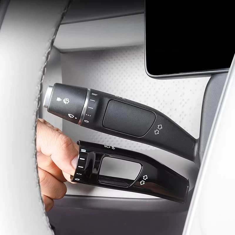 

Steering Wheel Column Shift Cover Protector Gear & Wiper Lever Stickers for Leapmotor B10/B01 Car Refit Kit