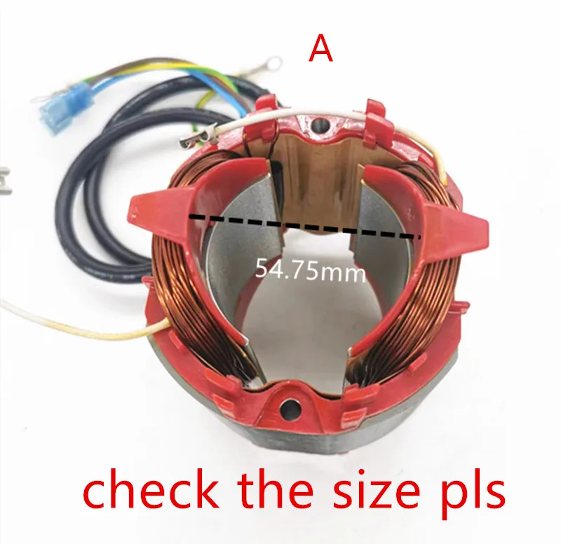 Stator  220-230V 1004481-01 Replace For Dewalt DW735 diameter  54.75mm  fit to ARMATURE DW735 514007-99