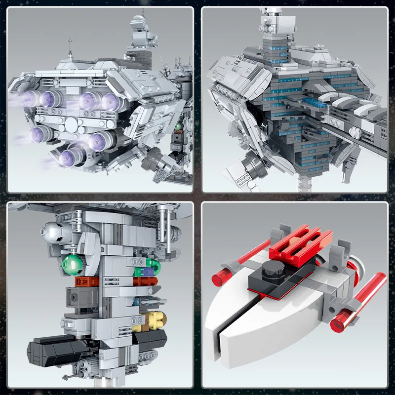 Dalam Stok Nebula Pengawalan Frigate Lepinblocks Star Film Kompatibel dengan MOC 57273 Wars Membangun Blok Batu Bata LepinBrick Mainan