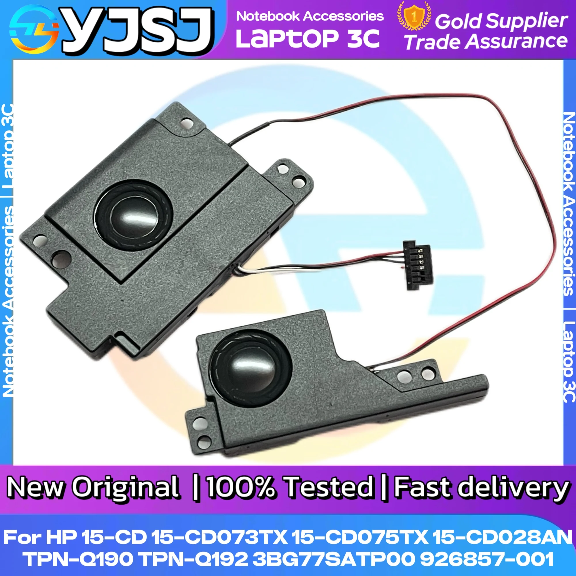 

Original For HP Pavilion 15-CK TPN-Q201 15-CD 15-CD075TX 15-CD028AN TPN-Q190 TPN-Q192 Laptop Speaker 3BG74SATP00 926857-001