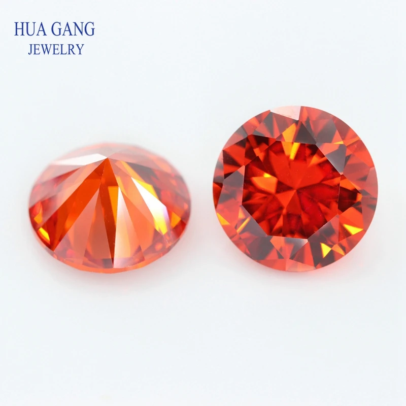 5A Zirkonia Stein Mehrfarbig Runde Form Brillantschliff Lose CZ Steine Synthetische Edelsteine Perlen Für Schmuck 1,0 ~ 20mm AAAAA