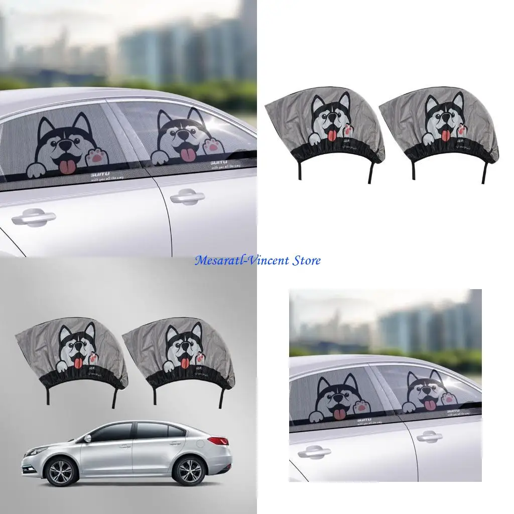 

A70F Car for Windows for Sun Shades SUVs for Windows Mesh Shade Socks Curtain for Bab
