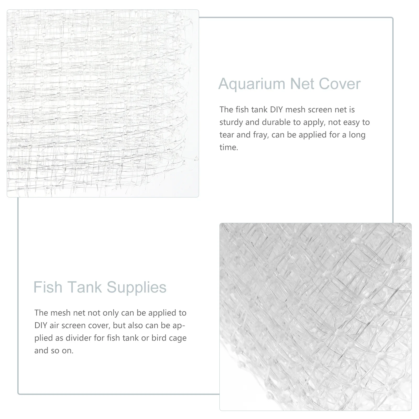 

Aquarium Net Cover Fish Tank Anti Jumping Mesh Protective Screen DIY Escape Prevention Lid