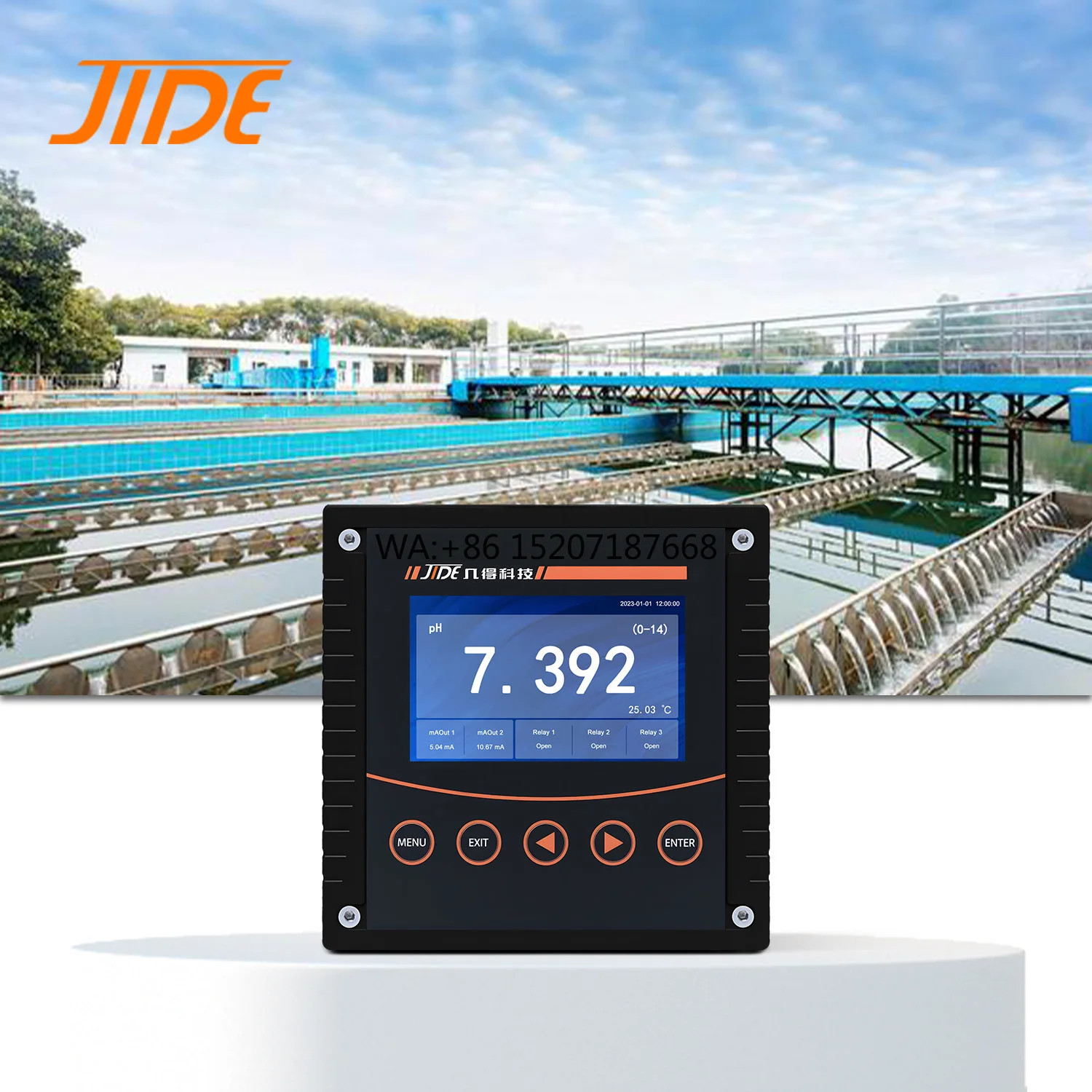 

Competitive Price Plastic Measuring Instrument with pH Sensor Controller Transmitter for Water Oil OEM Customization Supported