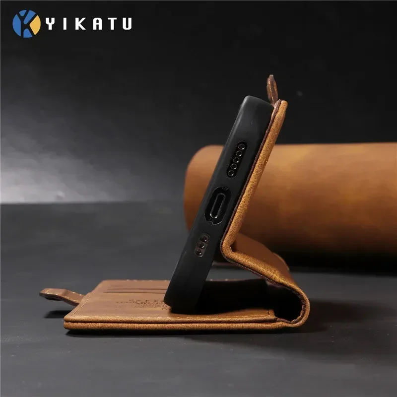 Wallet Phone Shell Leather Case on For OPPO Reno12 F 5G Reno 12F 12 Reno12 Pro 12Pro Reno12F 5G 2024 Coque Magnetic Cover Cases